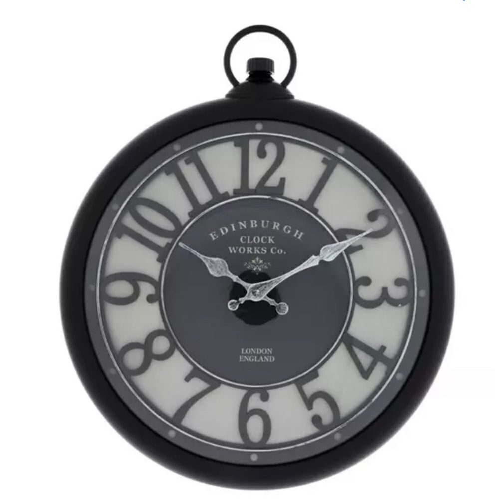 🕰️🕰️Black Edinburgh Wall Clock